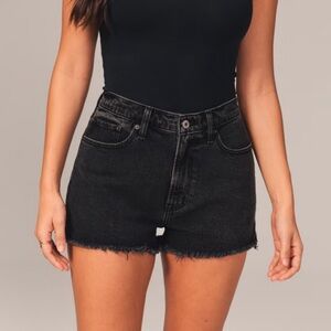Abercrombie & Fitch Curve Love The Mom High Rise Shorts